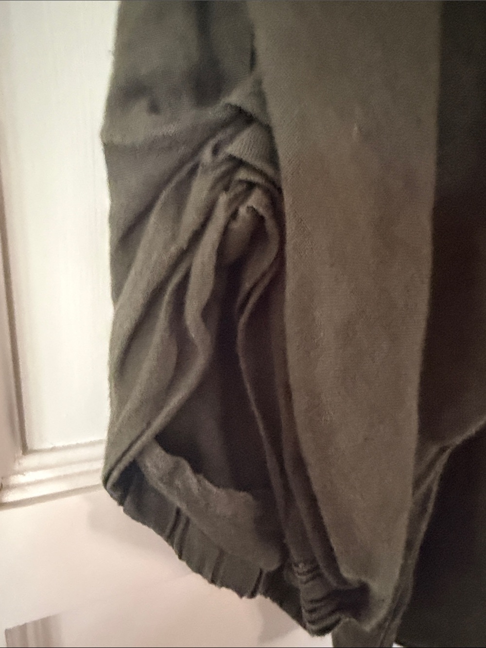 Velvet by Graham & Spencer Olive Green Linen Top - Picture 3 of 4